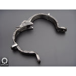 a heavy hand forged wrought iron neck collar made by gaaluub
